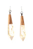 Gold Metallic Drop Earrings