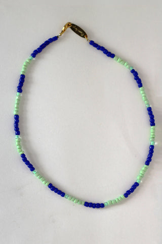 Blue Stripe Necklace