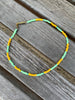 Lime Stripe Necklace