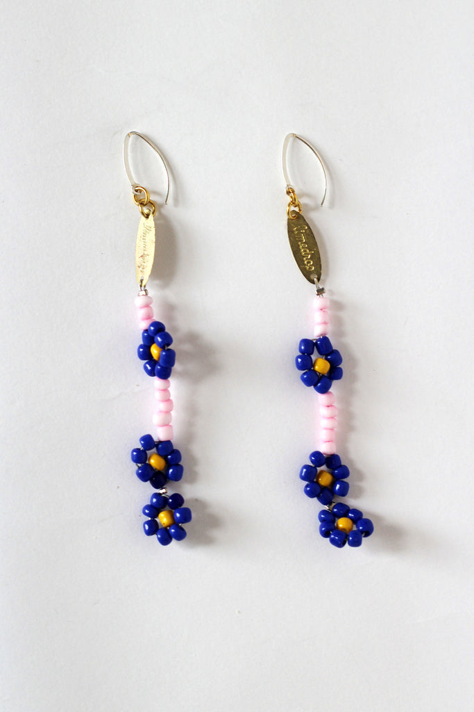 Pink Daisy Earrings