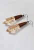 Gold Metallic Drop Earrings