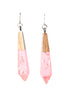 Rose Metallic Drop Earrings