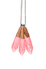 Rose Metallic Drop Necklace