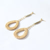 Droplet Natural Woven Earrings