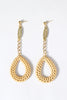 Droplet Natural Woven Earrings