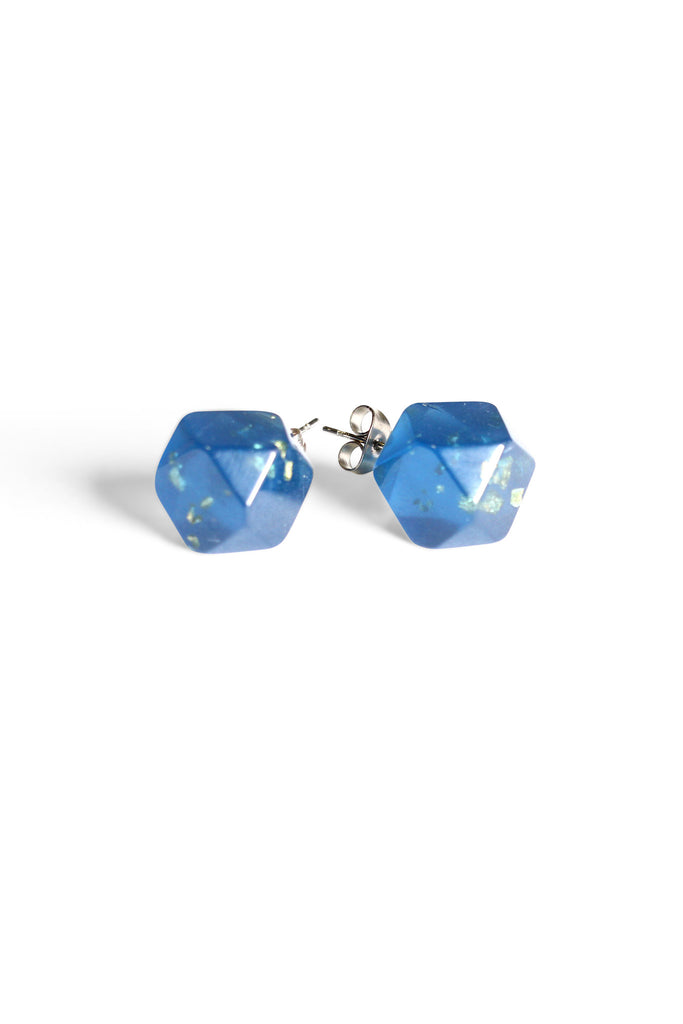 Metallic Resin Studs Blue