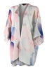 Gradient Splash Silk Kimono Front
