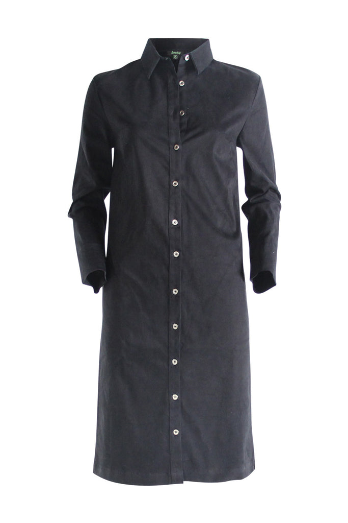 Black Peach Shirt Dress