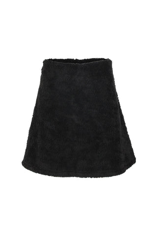 Black Teddy Fleece Skirt