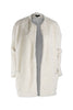 White Fleece Lab Coat
