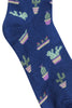 Navy Cactus Socks