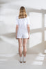 White Denim Bill Playsuit