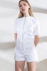 White Denim Bill Playsuit