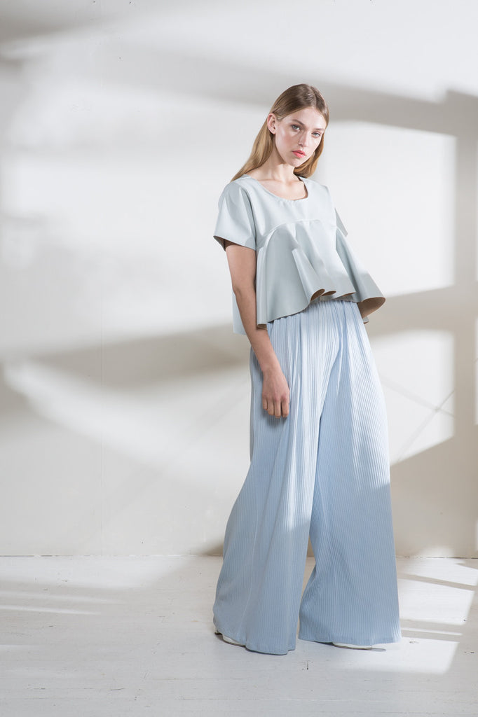 Sky Boss Rib Palazzo Pants