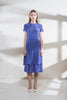 Blue Chalk Silk Shift Dress