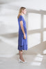 Blue Chalk Silk Shift Dress