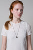 Metallic Mini Gem Necklace Black