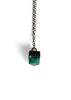 Metallic Mini Gem Necklace Emerald