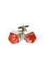 Metallic Resin Cufflinks Metallic Pink