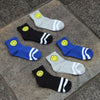 Blue Smiley Socks