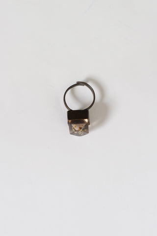 Metallic Resin Rings Metallic Gold