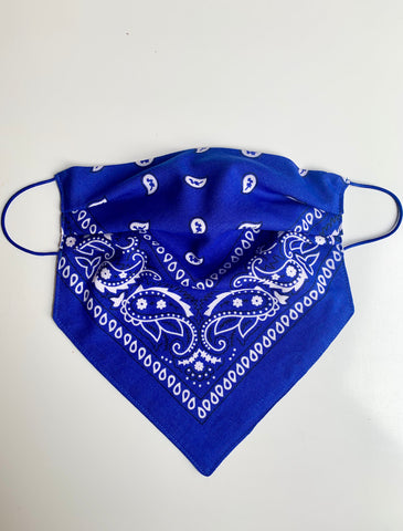 Blue Bandana Mask
