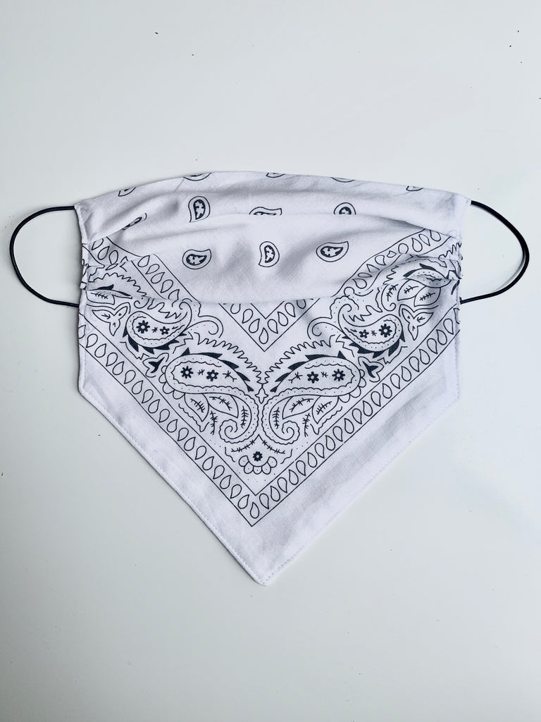 White Bandana Mask