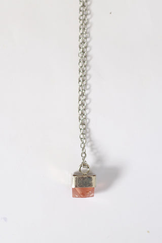 Metallic Mini Gem Necklace Rose