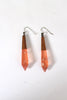 Rose Metallic Drop Earrings