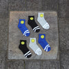 Blue Smiley Socks