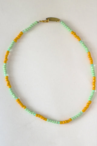 Lime Stripe Necklace