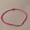 Single Red Daisy Necklace