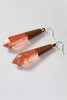 Rose Metallic Drop Earrings