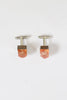 Metallic Resin Cufflinks Metallic Pink