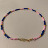 Pink Stripe Necklace