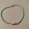 Single Lime Daisy Necklace