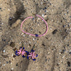 Pink Full Bloom Flower Earrings
