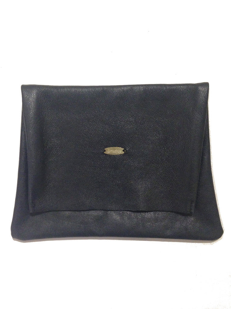 Leather Pouch Black Large
