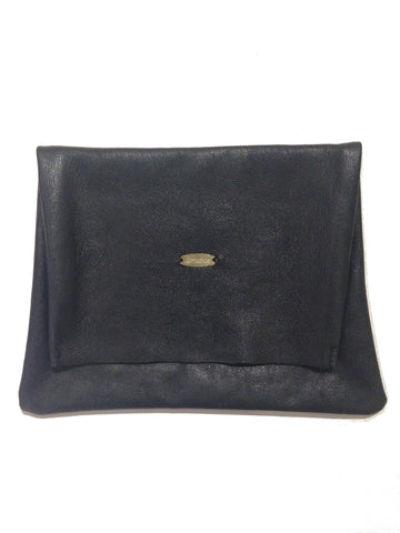 Leather Pouch Black Large
