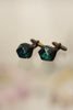 Metallic Resin Cufflinks Metallic Emerald